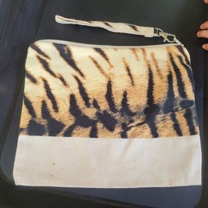 Repurposed acacia print bag/cluch